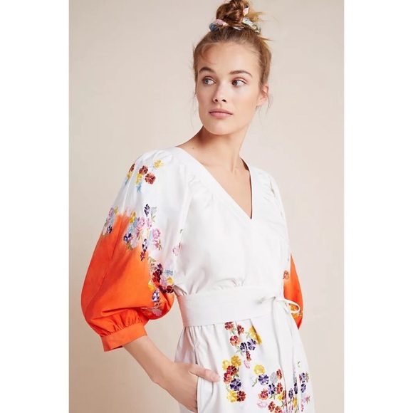 NWT ANTHROPOLOGIE CLEMENCE DIP DYED MINI DRESS - Picture 14 of 15